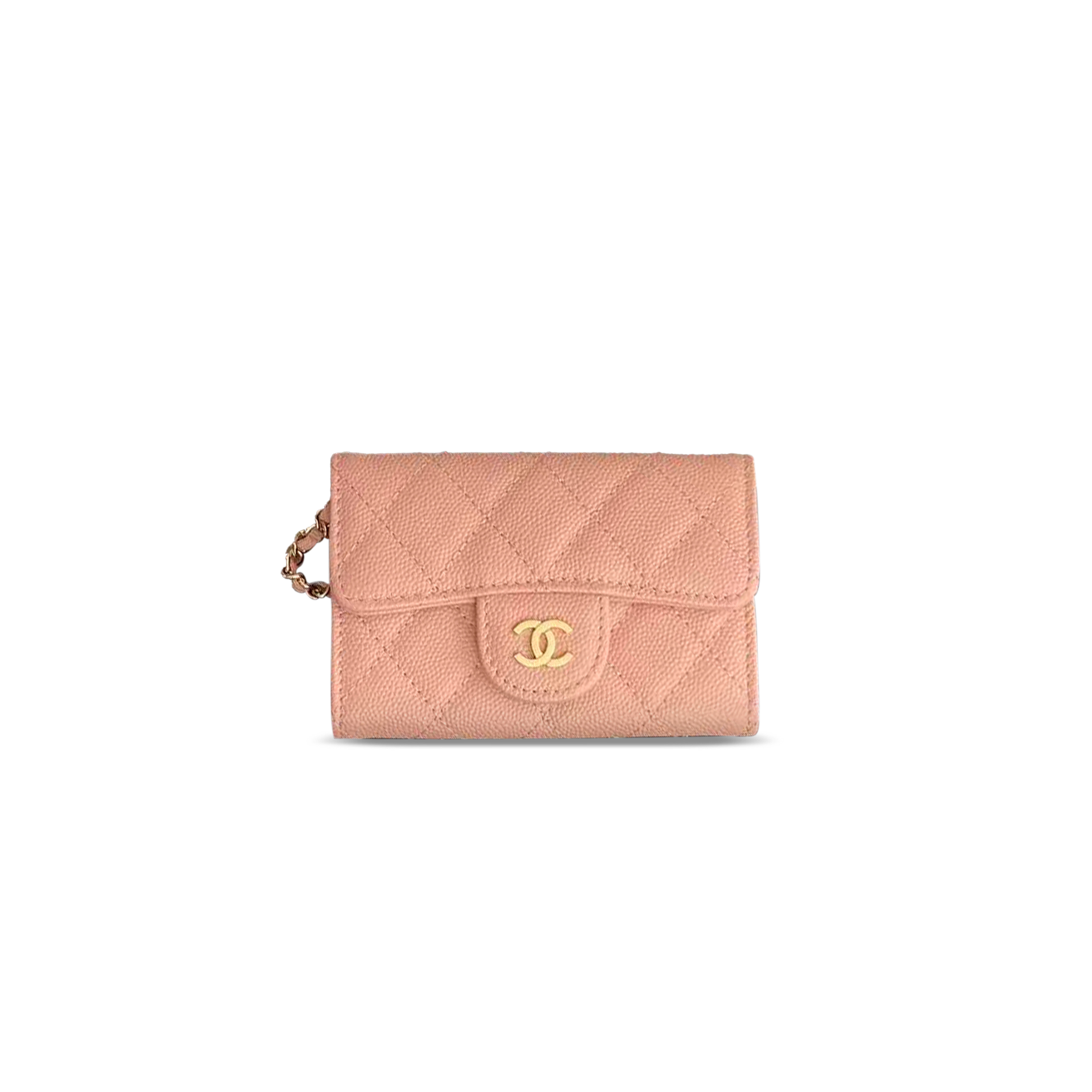 CHANEL CLASSIC FLAP CARD HOLDER ON CHAIN A81081 (11*7cm)